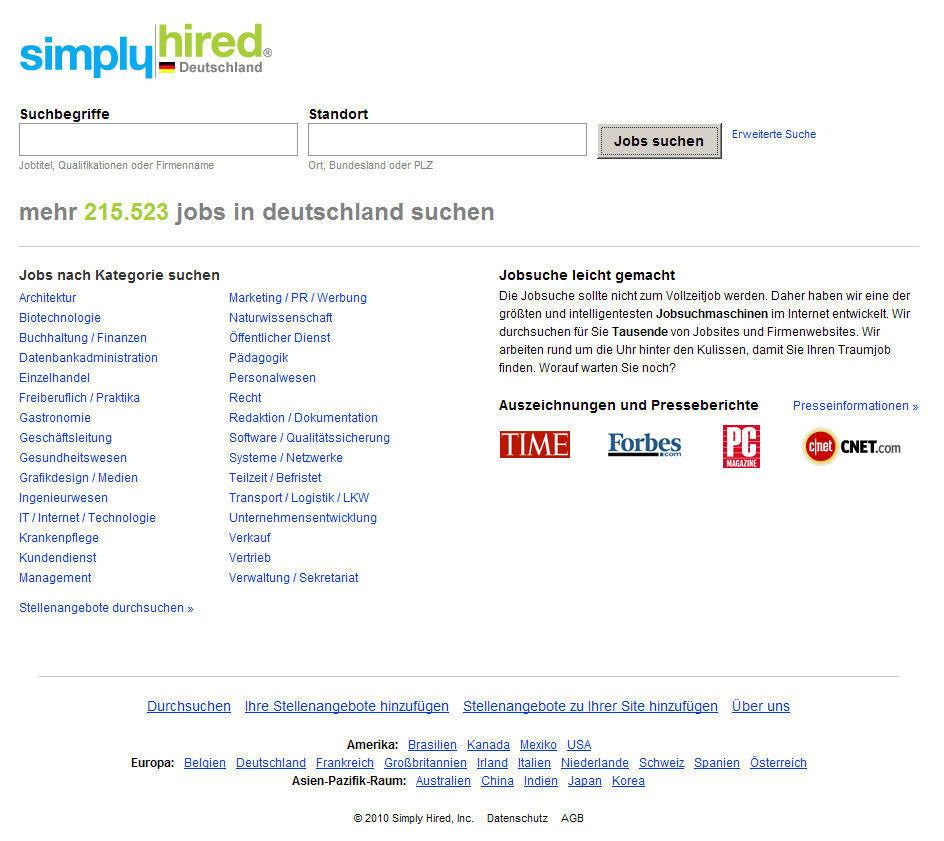 wäre google eine reine job-suchmaschine, wie würde es dann aussehen?