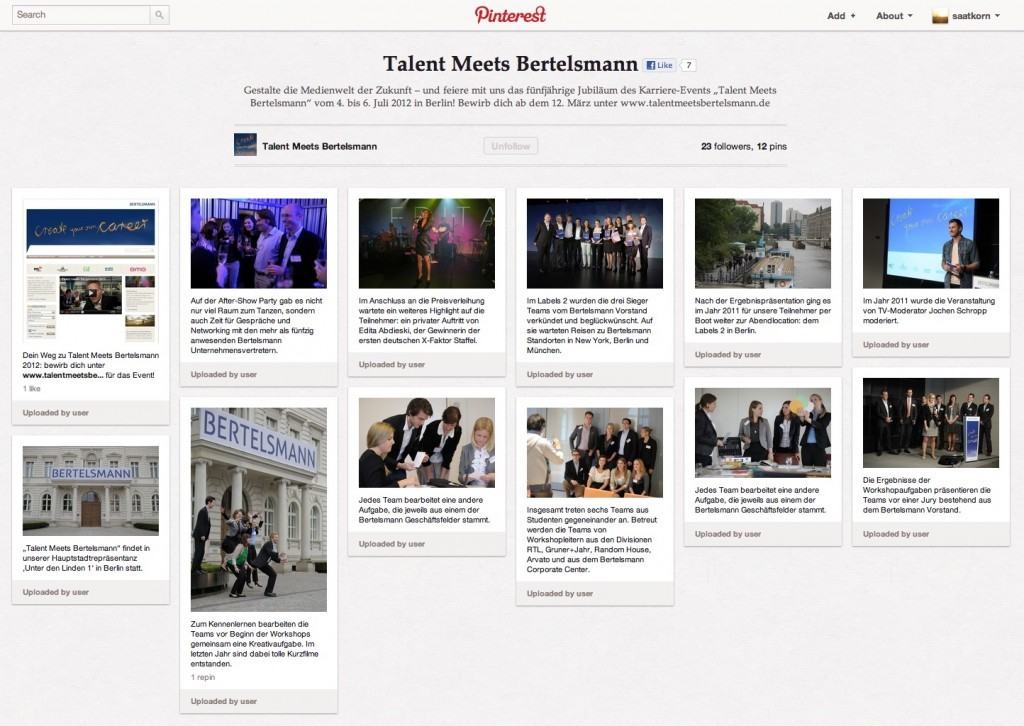 Pinterest: idealer Ort für Infografiken. Auch für Employer Branding?