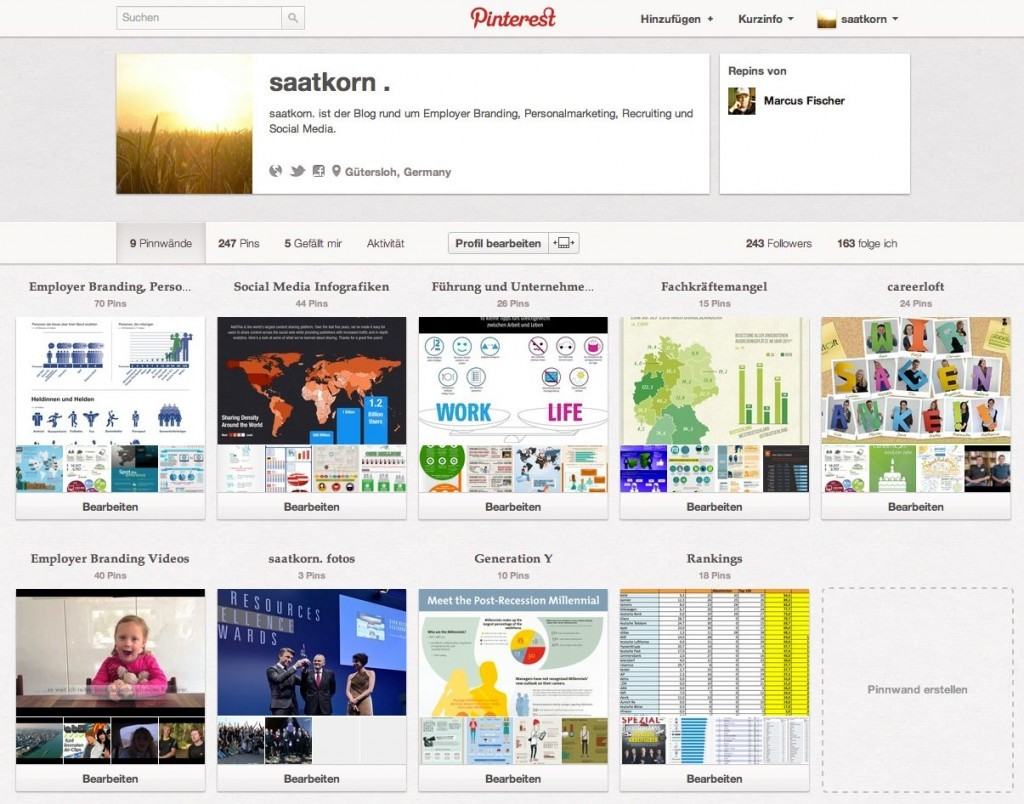 saatkorn auf Pinterest: Employer Branding Videos und Infografiken satt!