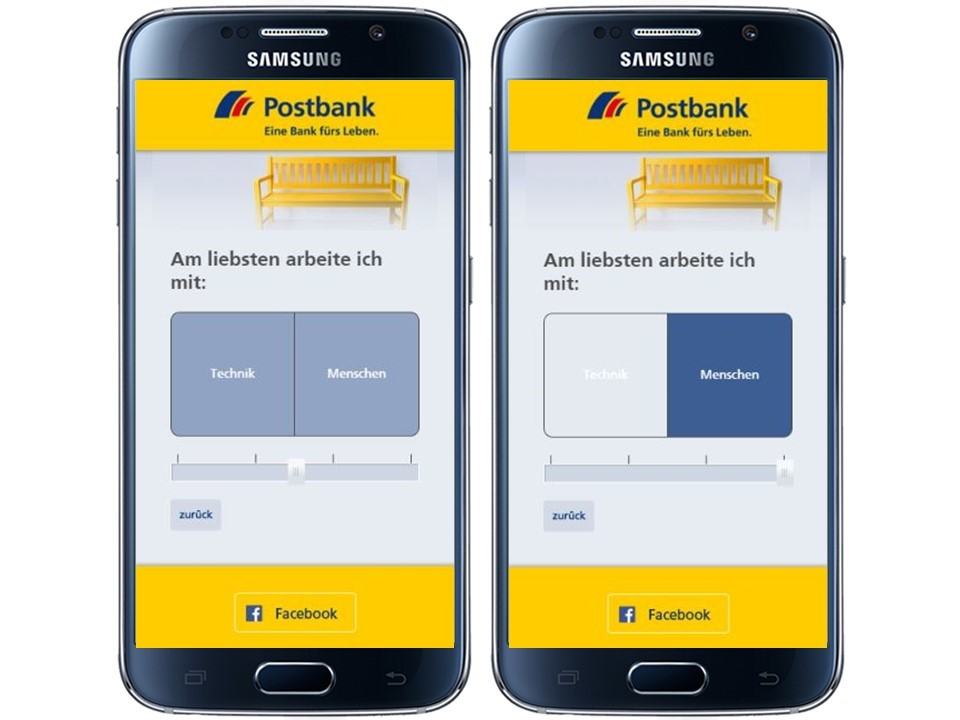Postbank Ausbildungs Navi: neues Matching Tool