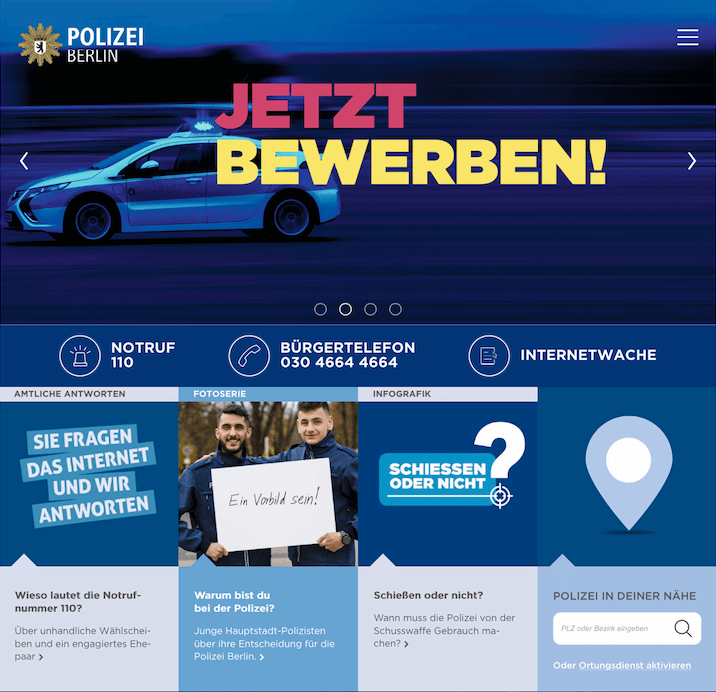 Personalmarketing bei der Polizei Berlin