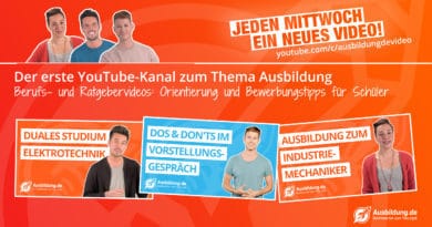 Der neue Ausbildung.de YouTube Kanal