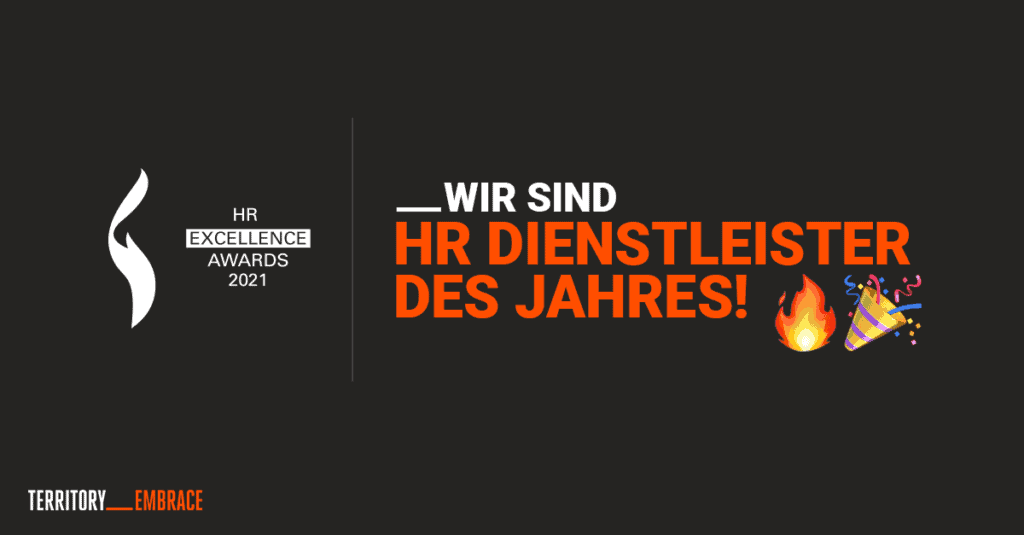 TERRITORY EMBRACE ist HR Dienstleister des Jahres SAATKORN