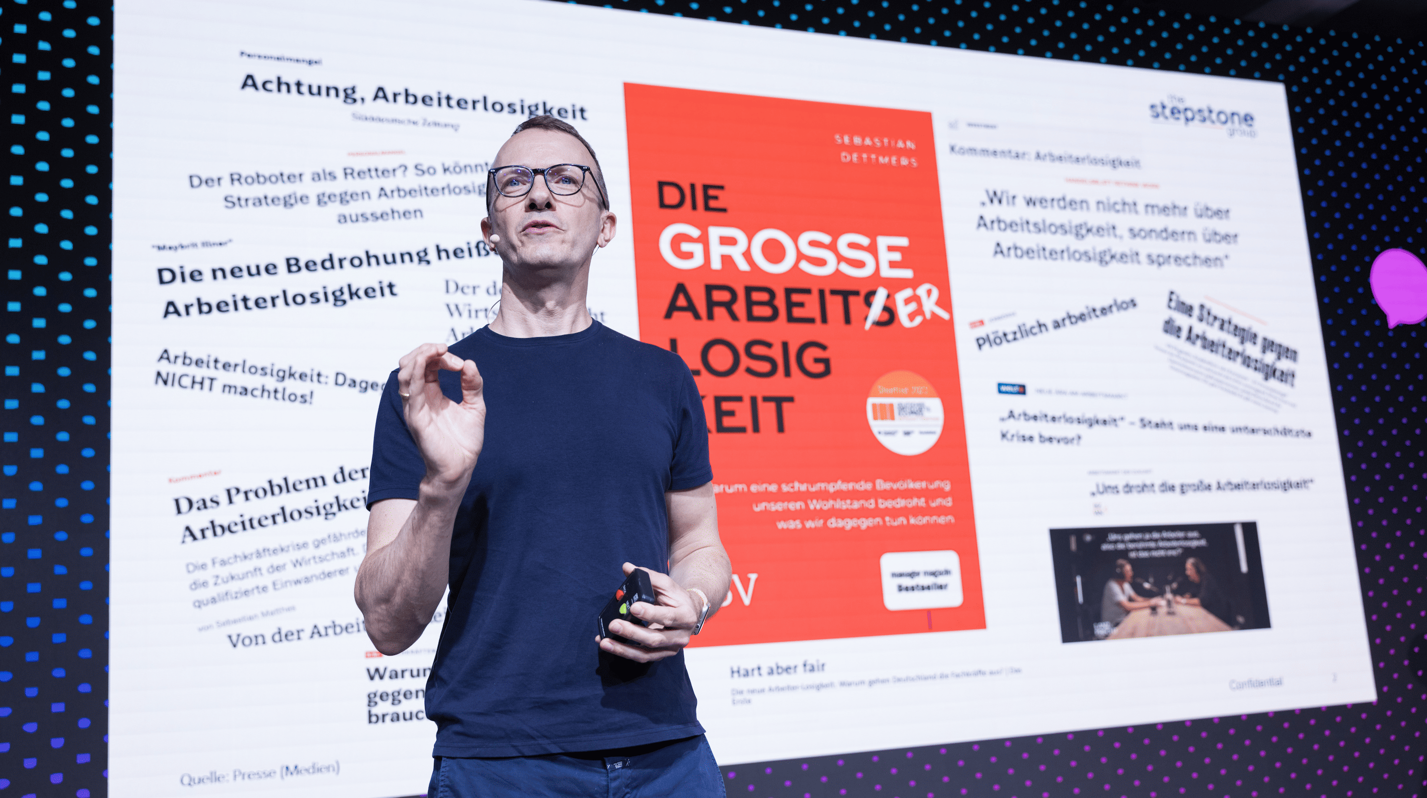 Mit "Arbeiterlosigkeit" ein eigenes Wort geschaffen: Dr. Sebastian Dettmers (Foto: Kay Herschelmann)