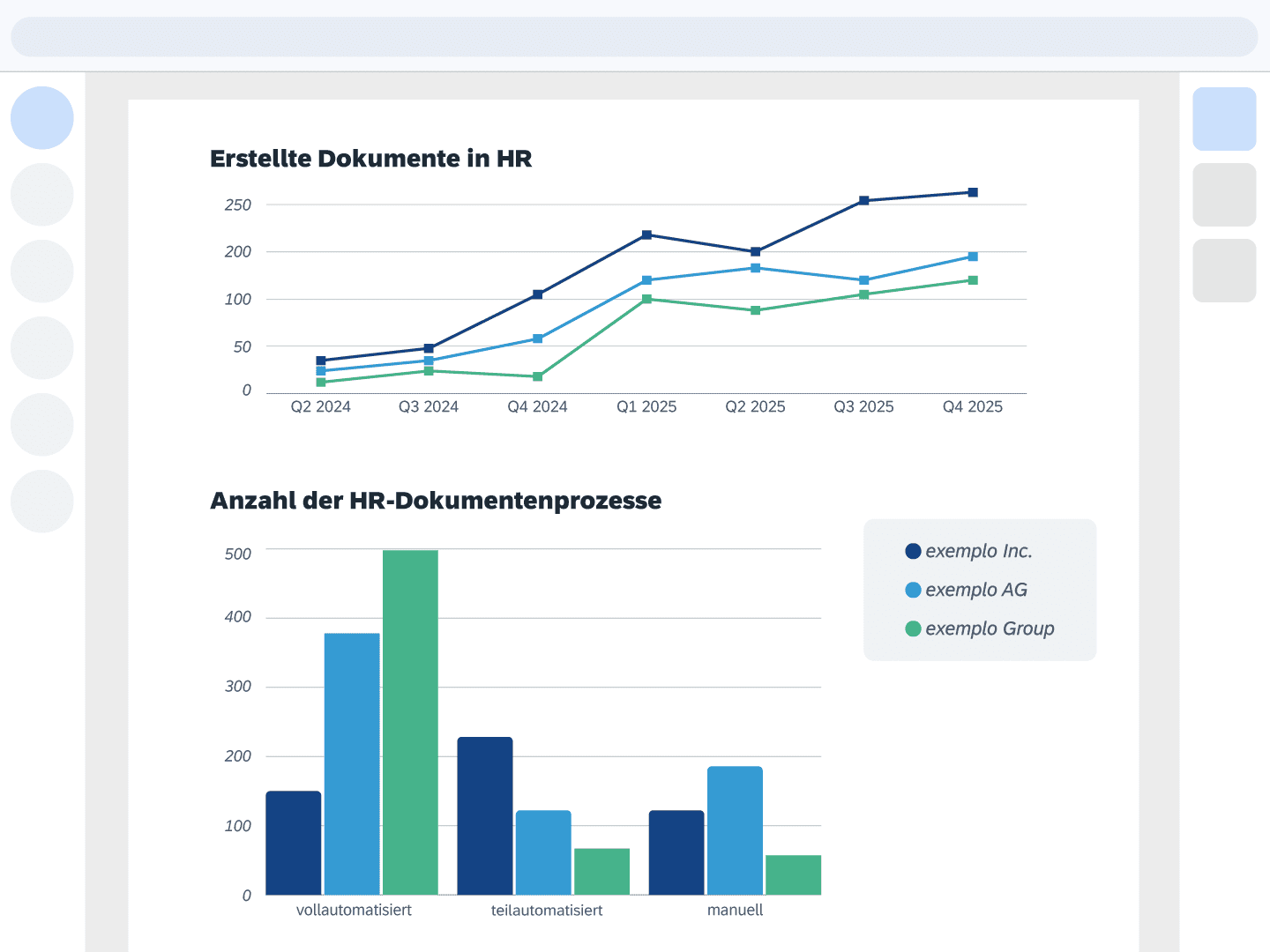 Dokumente und Dokumentenprozesse in aconso Insights