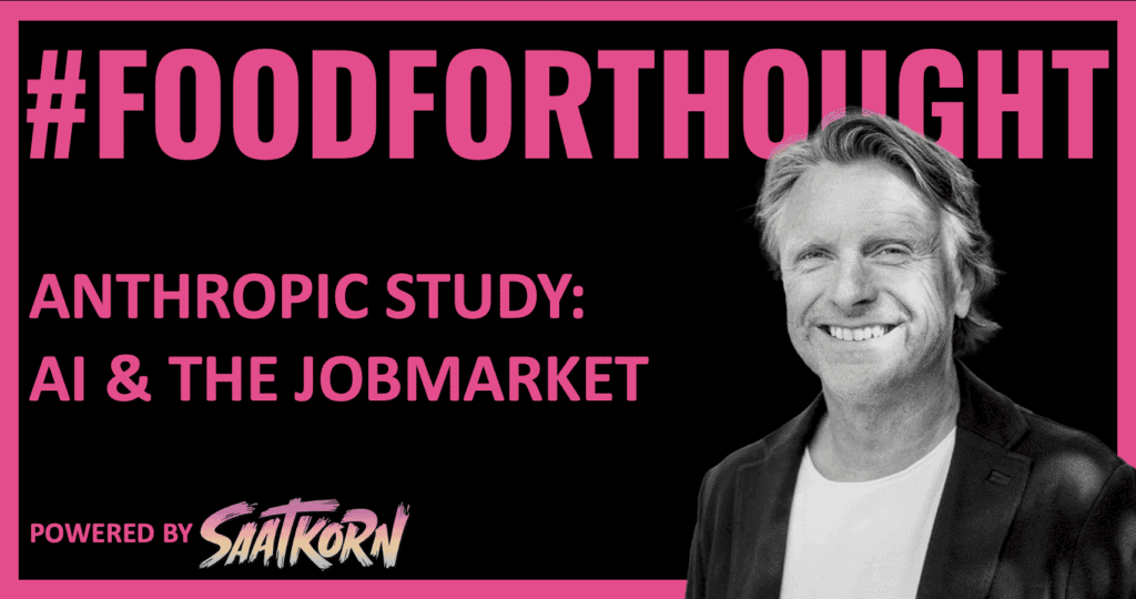 #FOODFORTHOUGHT Anthropic Study AI and the jobmarket SAATKORN Gero Hesse