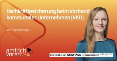 amtlich voran: Verband kommunaler Unternehmen (VKU) mit FRANZISKA STEIGER amtlich voran: Verband kommunaler Unternehmen (VKU) mit FRANZISKA STEIGER
