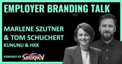Marlene Szutner (kununu) und Tom Schuchert (hkk) im Podcast